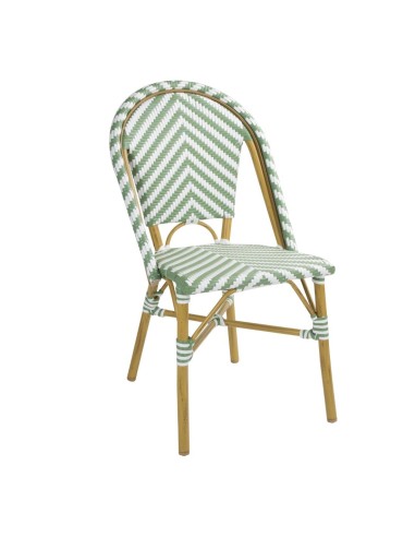 Chaises style parisien Bolero vert clair - lot de 2