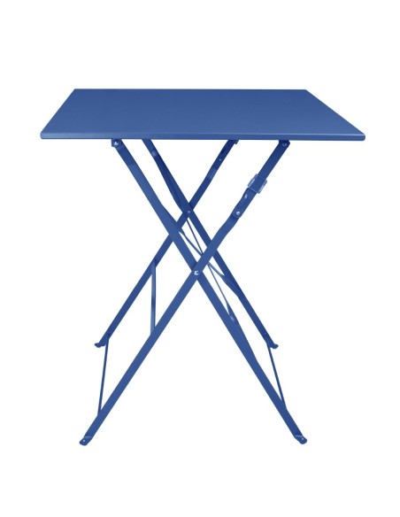 Table terrasse carrée Bolero Perth bleu marine - 710x600