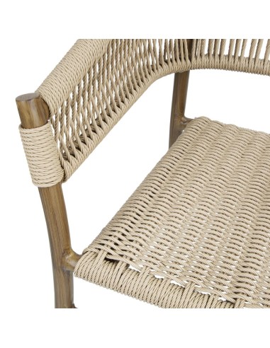 Fauteuils en corde naturelle Bolero Florence - lot de 2