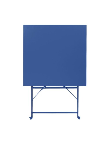 Table terrasse carrée Bolero Perth bleu marine - 710x600