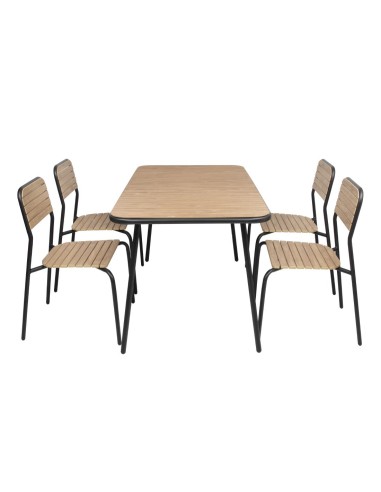 Table effet bois Santorini 1400mm - Bolero