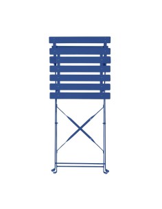 Chaises de terrasse pliantes Bolero Perth bleu marine - lot de 2 2