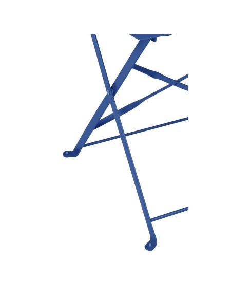 Chaises de terrasse pliantes Bolero Perth bleu marine - lot de 2