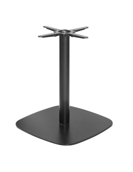 Pied de table en fonte Bolero noir 720x600 mm - robuste et élégant