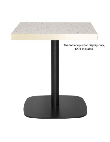 Pied de table en fonte Bolero noir 720x600 mm - robuste et élégant