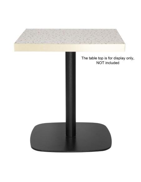 Pied de table en fonte Bolero noir 720x600 mm - robuste et élégant