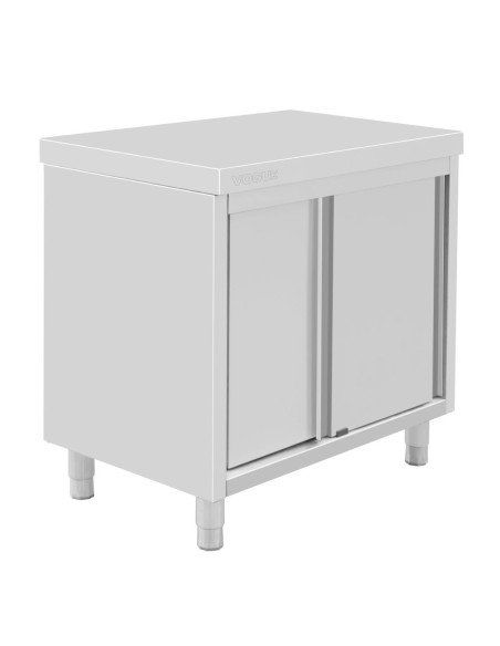 Armoire sur pieds inox Vogue 900x900x600 mm - Stockage professionnel
