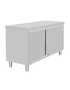 Armoire sur pieds inox Vogue 900x1500x600 mm - Placard cuisine 2