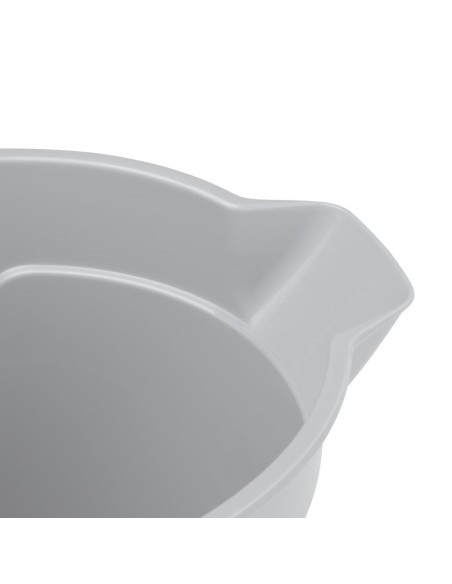 Seau gradué Jantex gris 14 L avec bec verseur - Polypropylène