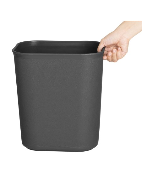 Poubelle noire Bolero 14L - compacte et durable