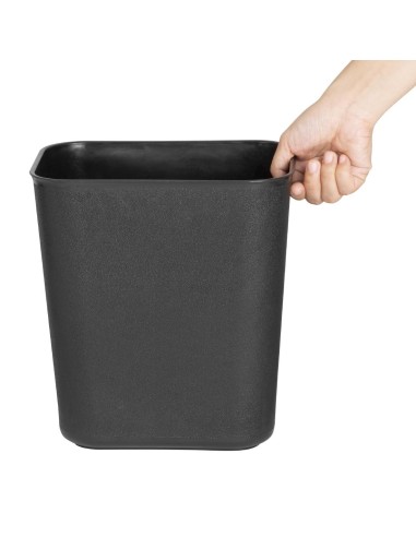 Poubelle noire Bolero 8L - compacte et durable