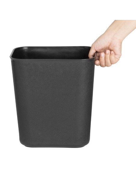 Poubelle noire Bolero 8L - compacte et durable