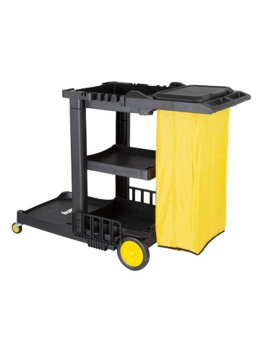 Chariot de nettoyage Jantex noir - 990x1300x490 mm