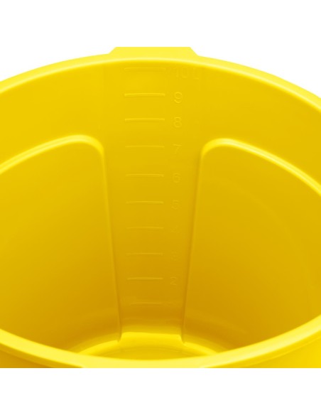 Seau gradué Jantex 10L jaune - mesures précises