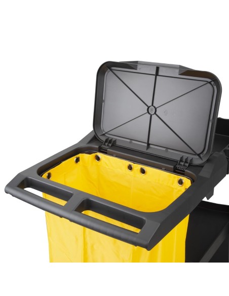 Chariot de nettoyage Jantex noir - 990x1300x490 mm