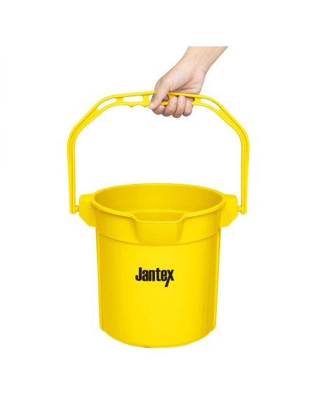 Seau gradué Jantex 10L jaune - mesures précises