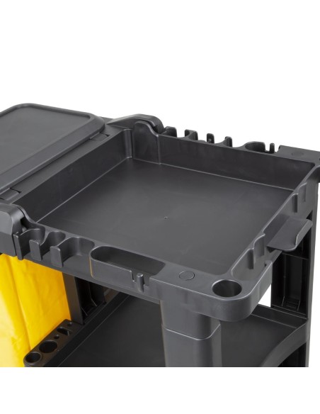 Chariot de nettoyage Jantex noir - 990x1300x490 mm