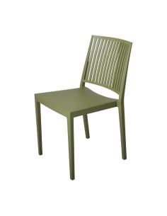 Chaises d'extérieur empilables Baltimore vert olive - lot de 4