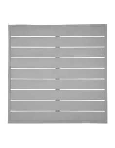 Plateau carré en aluminium gris clair 700 mm - Bolero