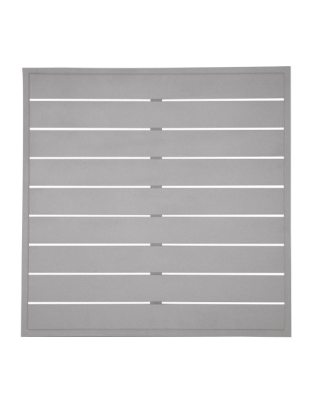Plateau carré en aluminium gris clair 700 mm - Bolero