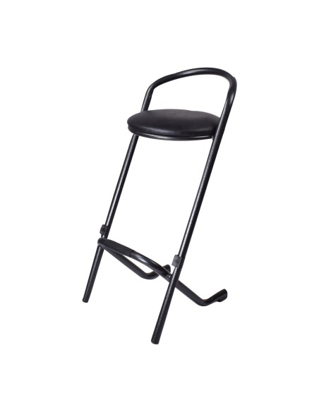 Tabourets hauts empilables Utrecht gris - lot de 2