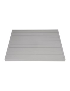 Plateau carré en aluminium gris clair 700 mm - Bolero 2