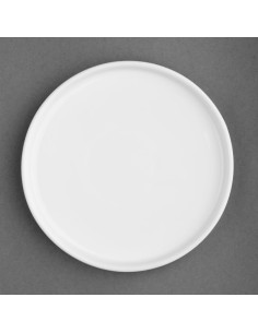 Assiettes plates rondes Olympia Whiteware 210mm - lot de 6