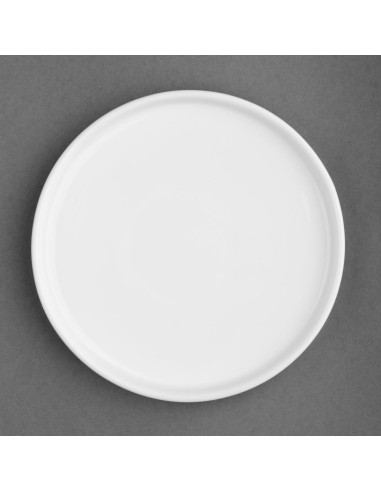 Assiettes plates rondes Olympia Whiteware 210mm - lot de 6