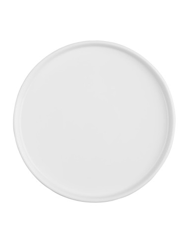 Assiettes plates rondes Olympia Whiteware 268mm - lot de 4