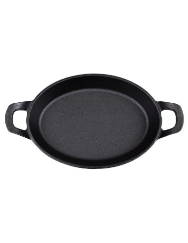Plat à oreilles ovale en fonte Olympia 220 × 150 mm - Induction