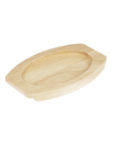 Planche en hévéa pour plat ovale Olympia 230x135 mm - FW818