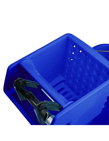Seau essoreur Jantex 30L avec pédale de vidange - bleu
