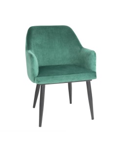 Chaises en velours Bolero Lia vertes - lot de 2
