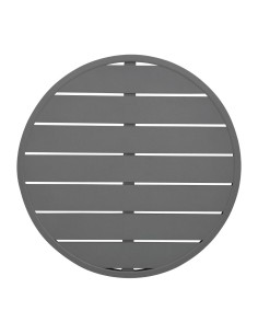 Plateau rond aluminium Bolero 580 mm gris foncé