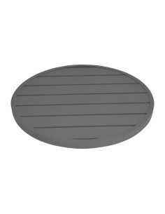 Plateau rond aluminium Bolero 580 mm gris foncé 2