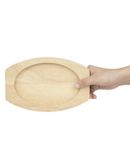 Planche en hévéa pour plat ovale Olympia 230x135 mm - FW818