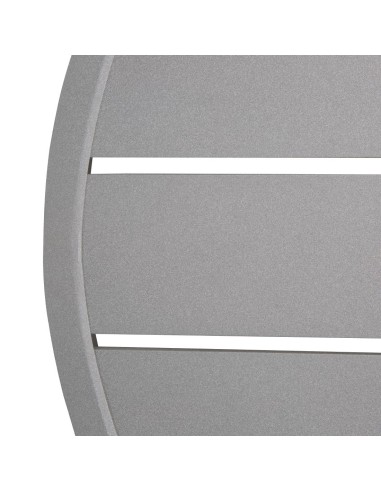 Plateau rond aluminium Bolero 580 mm gris clair - Moderne et résistant