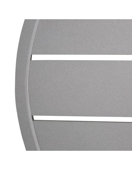 Plateau rond aluminium Bolero 580 mm gris clair - Moderne et résistant