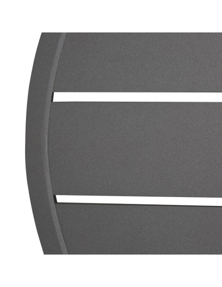Plateau rond aluminium Bolero 580 mm gris foncé