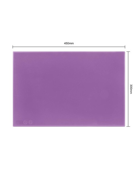 Planche à découper Hygiplas violette 450x300x25 mm