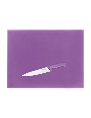 Planche à découper Hygiplas violette 600x450x25 mm - Haute densité