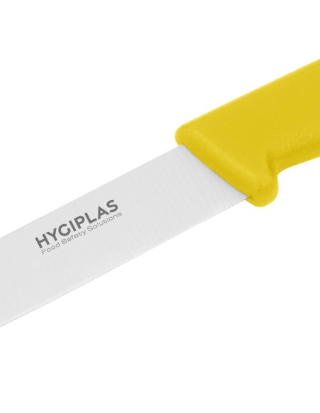 Couteau d'office Hygiplas jaune 7,5 cm - Polyvalent et durable