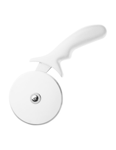 Roulette à pizza Hygiplas blanche 102 mm - inox durable