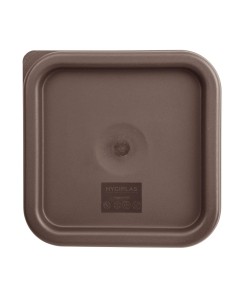 Couvercle carré Hygiplas marron 1,5-3,5 L - hermétique