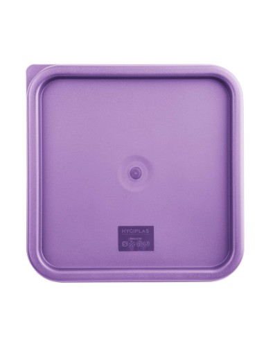 Grand couvercle carré Hygiplas violet 10-15 L