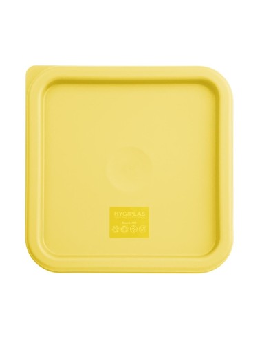Couvercle moyen carré Hygiplas jaune 5,5-7 L