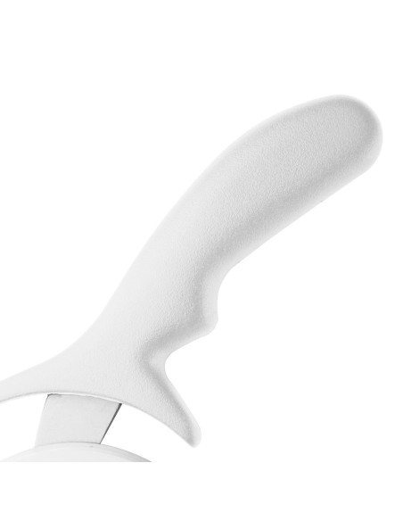 Roulette à pizza Hygiplas blanche 102 mm - inox durable