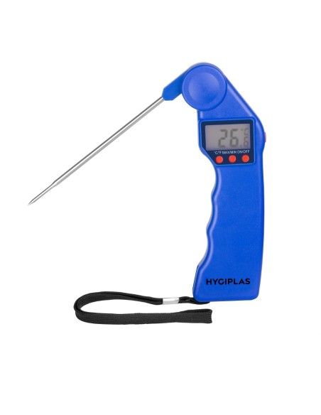Thermomètre digital Hygiplas Easytemp bleu - -50 à +300°C