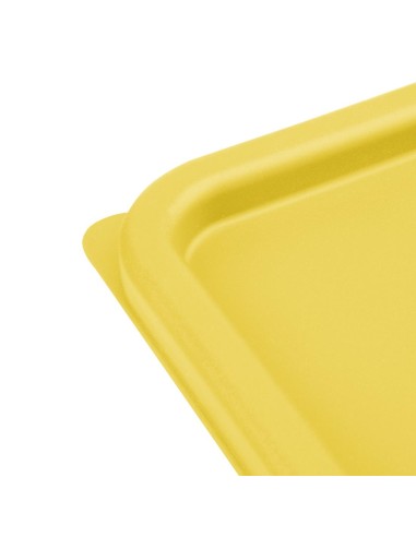 Couvercle moyen carré Hygiplas jaune 5,5-7 L