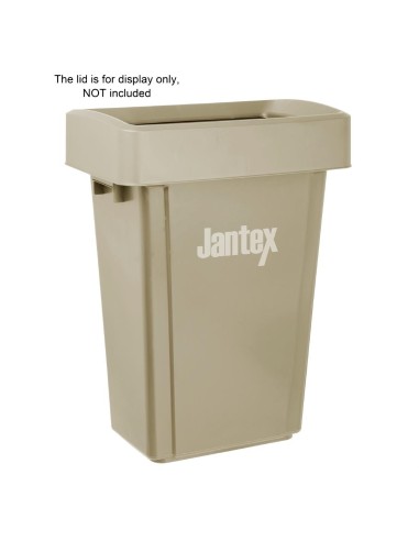 Poubelle Jantex Slim beige 60 L - Design compact